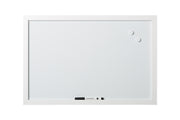 MasterVision White Magnetic Dry Erase Board 18x24" White Frame