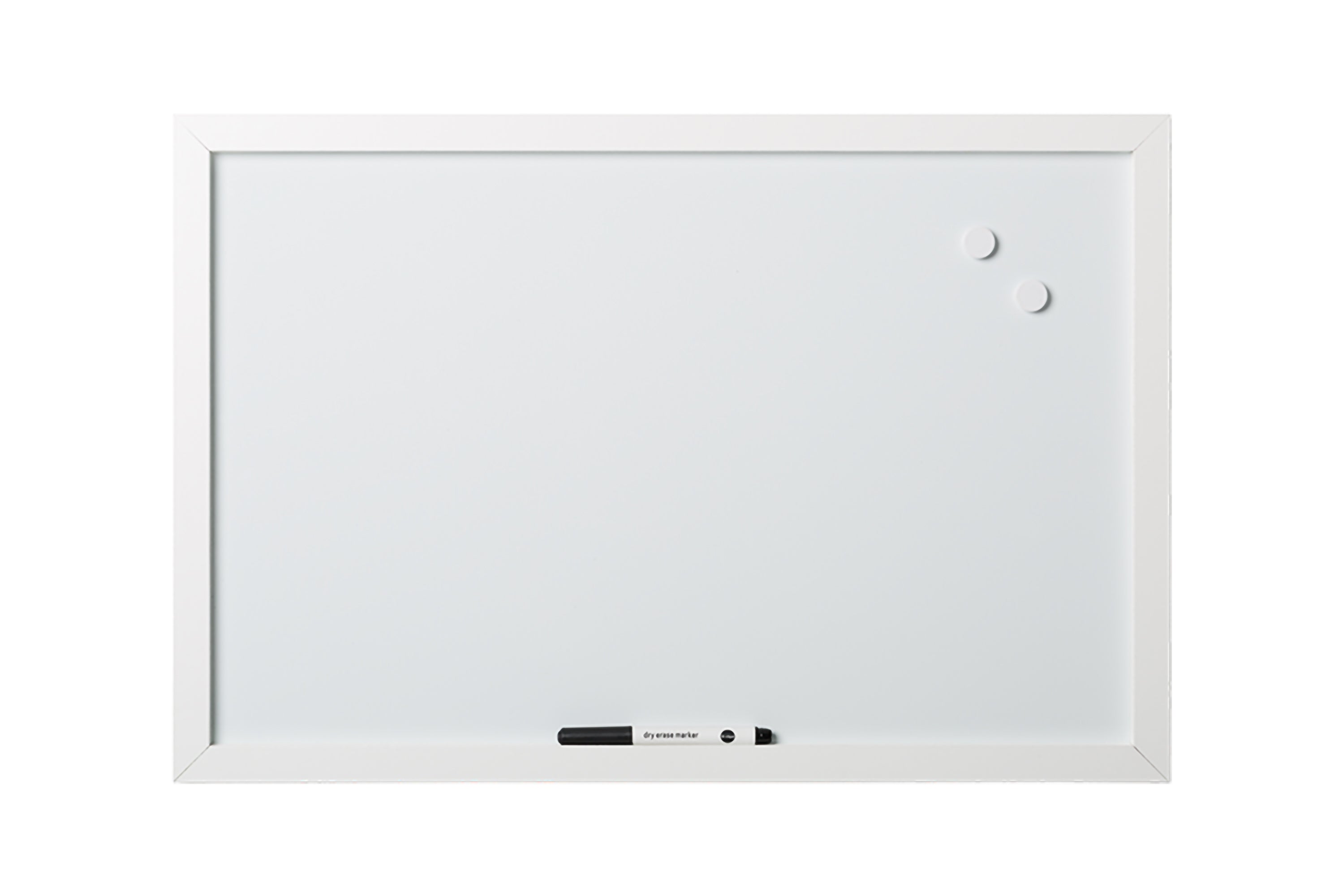 MasterVision White Magnetic Dry Erase Board 18x24" White Frame