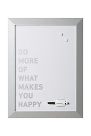 MasterVision Quote "DO MORE..." Magnetic Dry Erase Board 18x24" Silver Frame