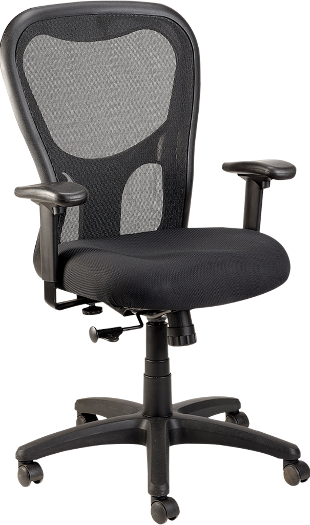 Apollo Synchro High Back Office Chair - Dove Black