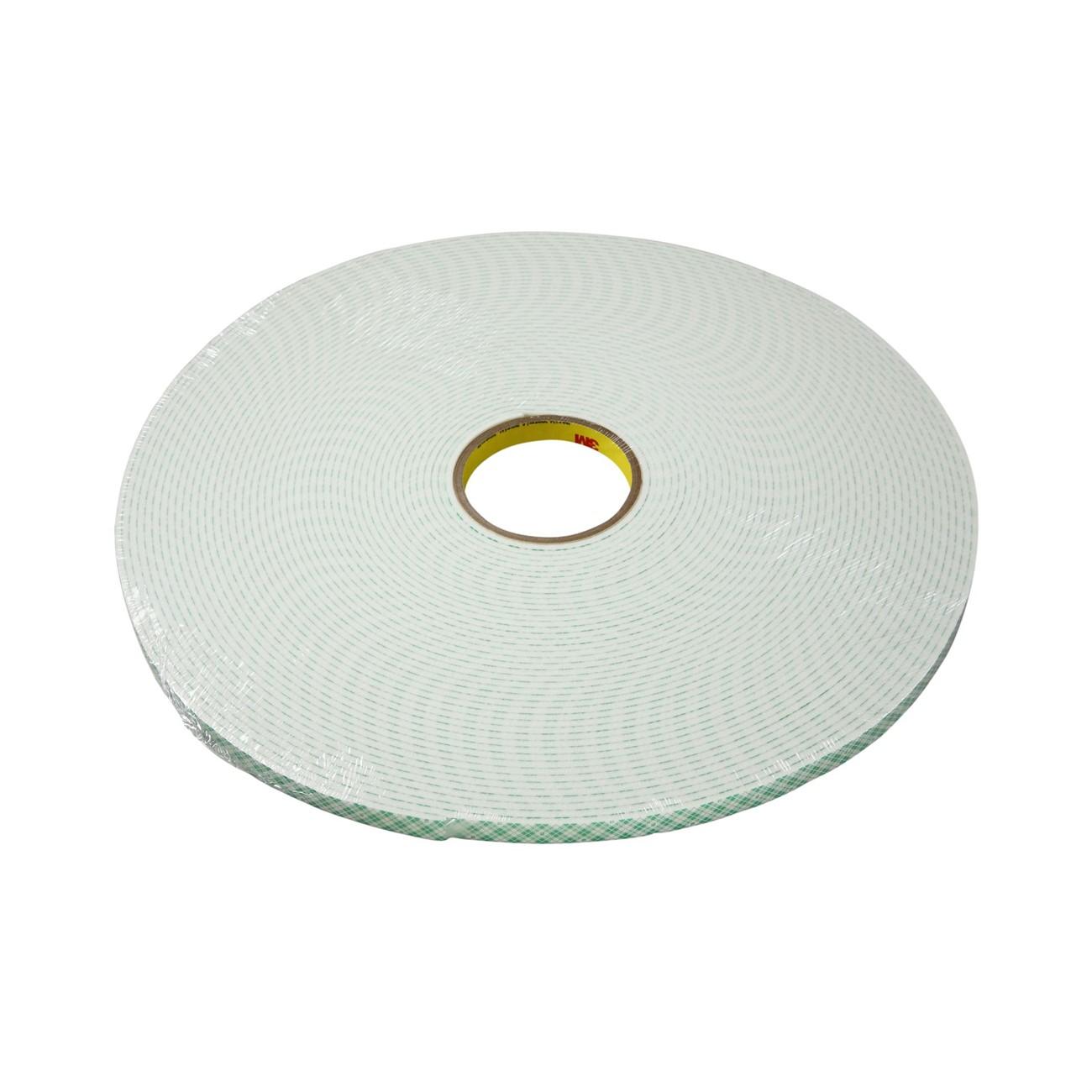 3M Double Coated Urethane Foam Tape 4008 Off-White, 3 in x 36 yd 1/8 in, 3 per case Bulk