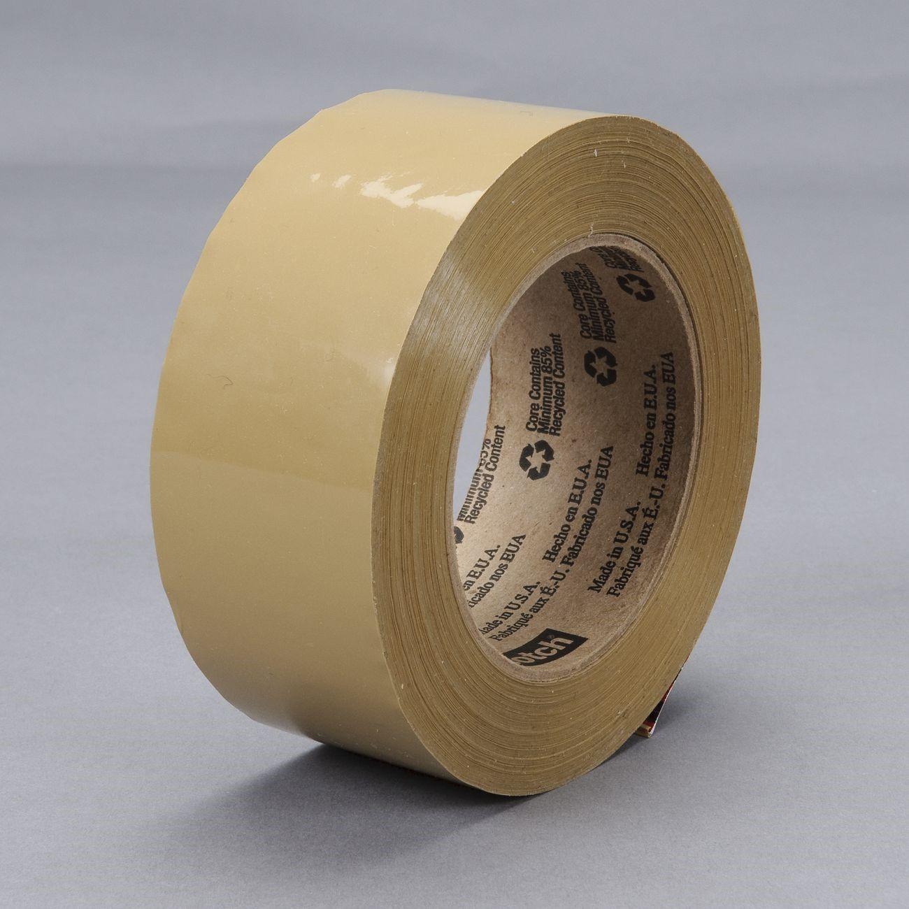 Sealing Tape, 371, Tan, 1.88 Inch W, Box Sealing, 36 RL/CS