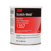 3M Scotch-Weld Neoprene High Performance Contact Adhesive 1357 Gray-Green, 1 qt, 12 per case