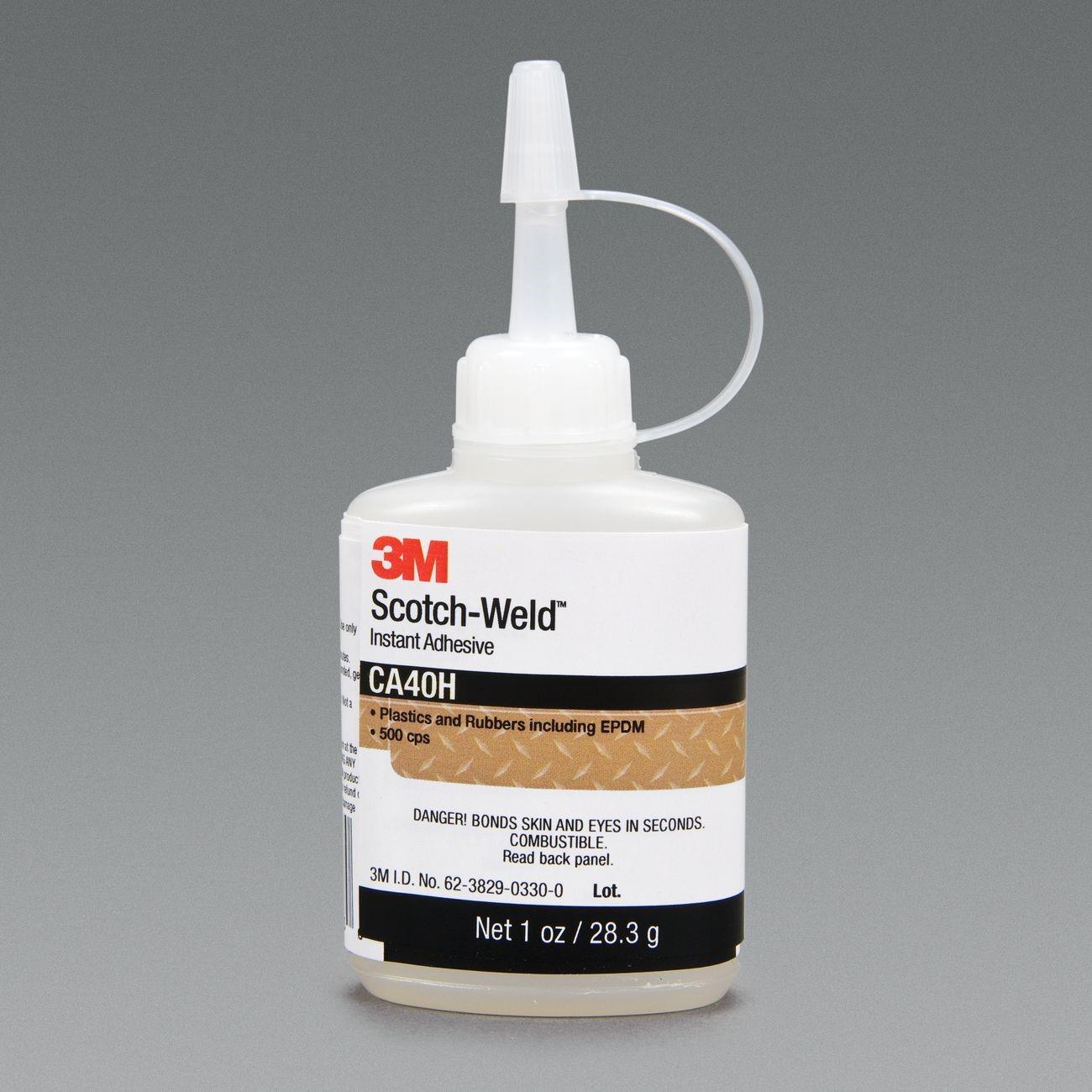 3M Scotch-Weld Instant Adhesive CA40H, 1 oz bottle, 12 per case