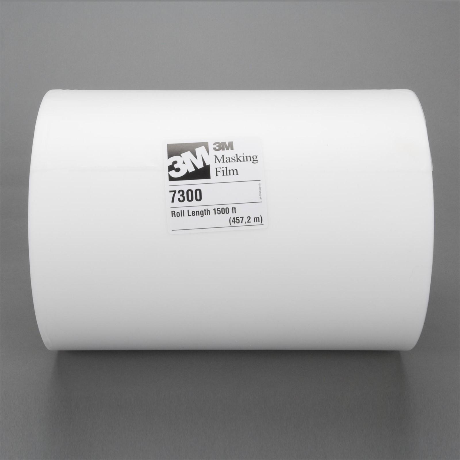 3M(TM) High Temperature Paint Masking Film 7300 Translucent, 36 in x 1500 ft 3.4 mil, 1 per case Boxed