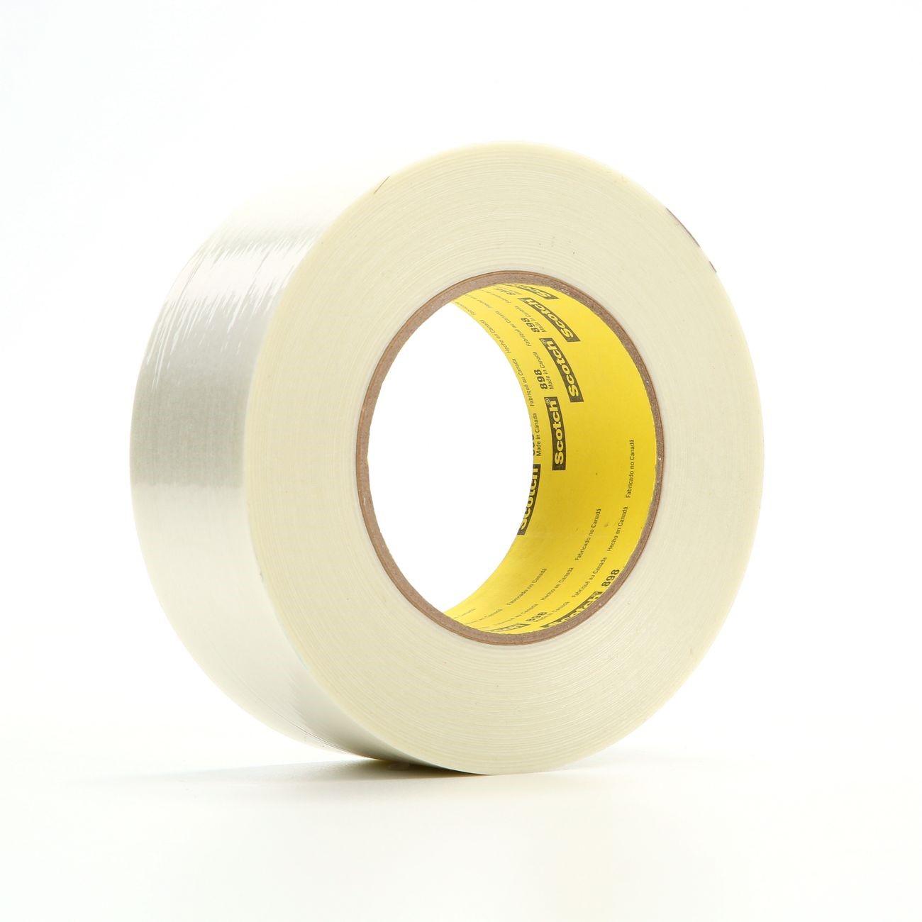 3M Scotch Filament Tape 898 Clear, 48 mm x 55 m, 24 per case Bulk