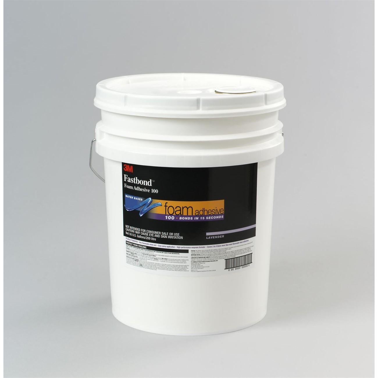 3M Fastbond Foam Adhesive, Model: 100NF, Color: Lavender, Size: 5 gal Pail, Packaging Qty: 1 per case