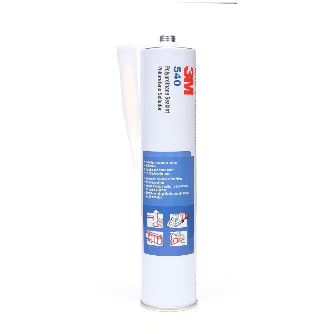 3M(TM) Polyurethane Sealant 540 White, 50 Gallon Open Head Lined Drum, 1 per case