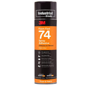 Spray Adhesive, 3M FoamFast 74 Spray Adhesive Clear, 24 oz, 12 per case