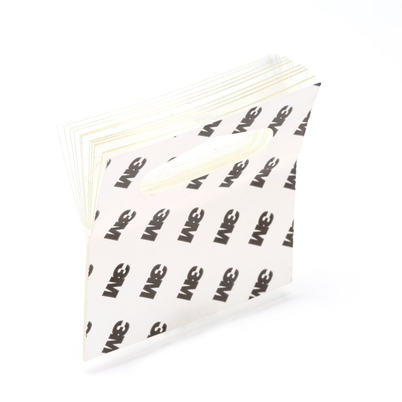 3M(TM) Hang Tab 1075 Clear, 2 in x 2 in, 10 tabs per pad 50 pads per carton 10 cartons per case