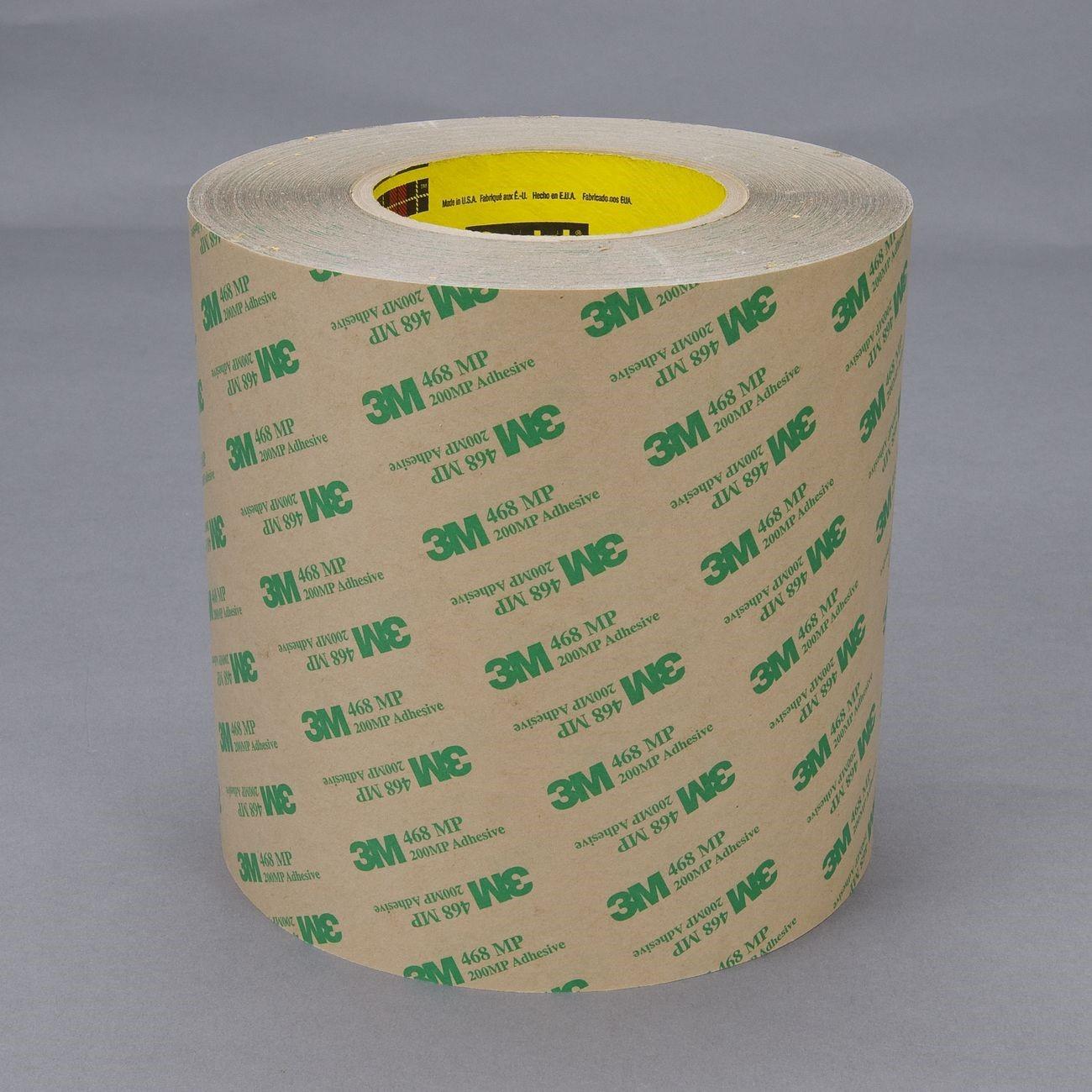 Adhesive Transfer Tape, 468MP, Transparent, 12 Inch W, 1/CS