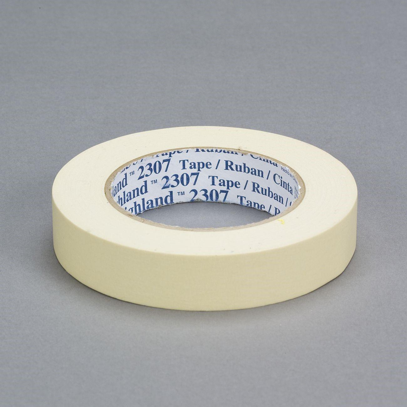 Masking Tape, 2307, Tan, 1.88 Inch W, 60.14 yd L, Rubber, 24 RL/CS