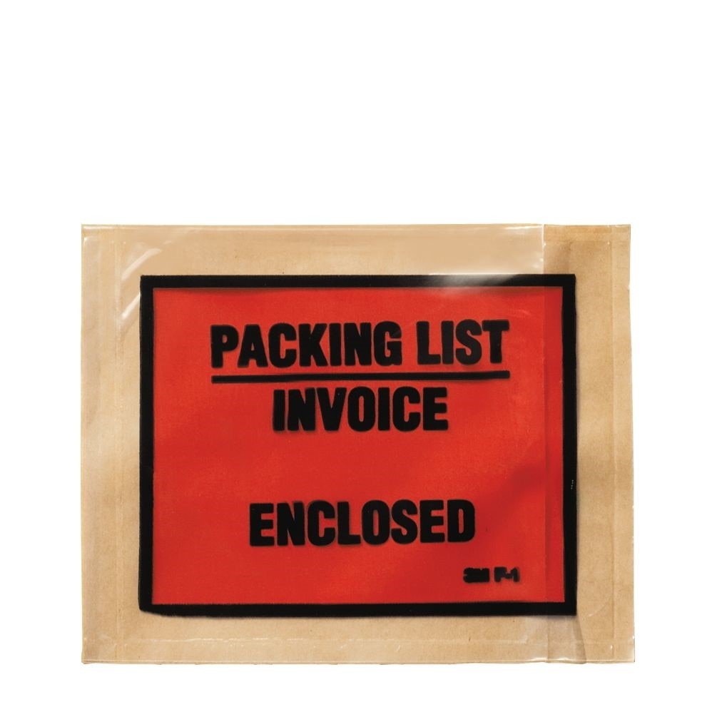 3M(TM) Full Print Packing List Envelope F1, 4-1/2 in x 5-1/2 in, 1000 per case