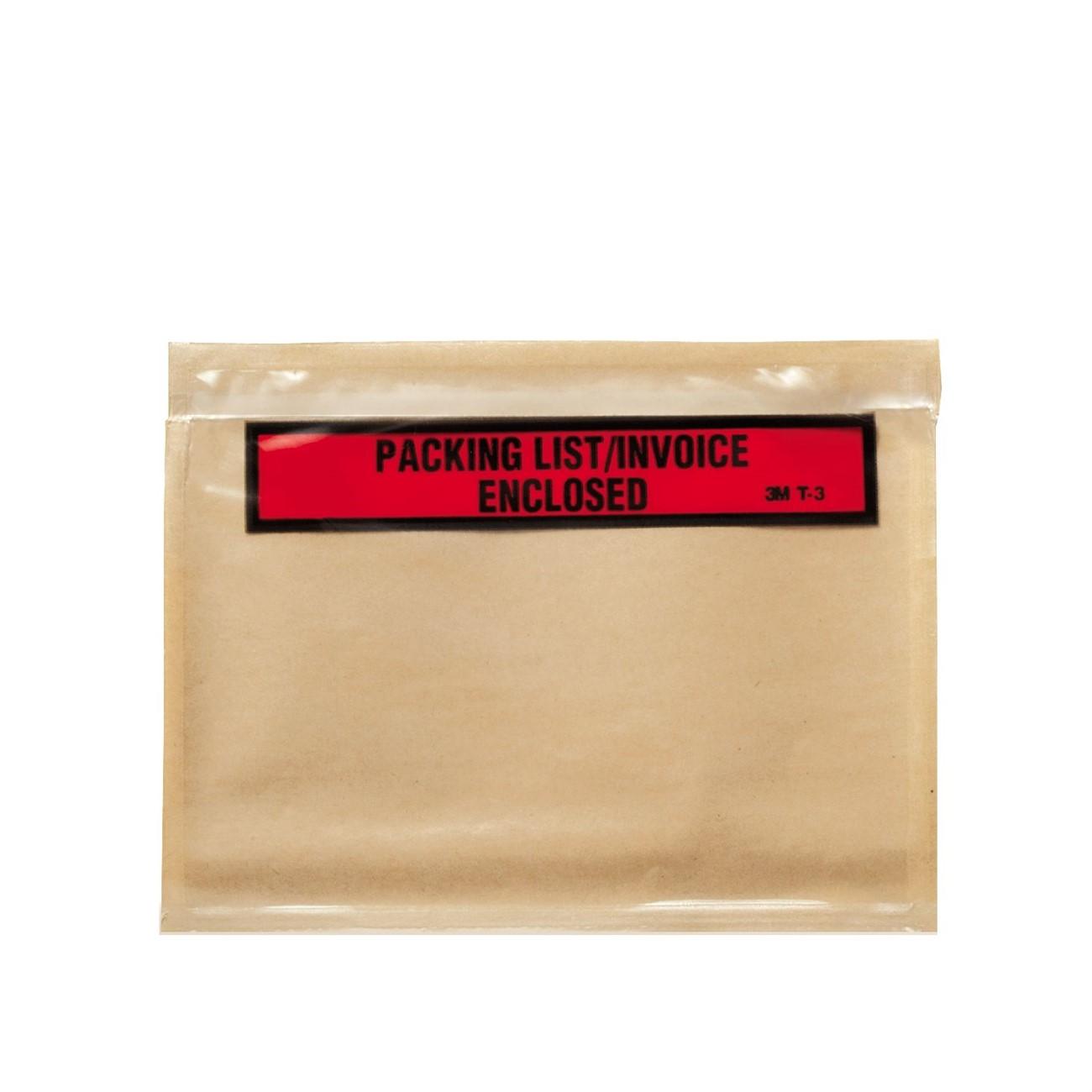 3M(TM) Top Print Packing List Envelope PLE-T3, 7 in x 5-1/2 in, 1000 per case