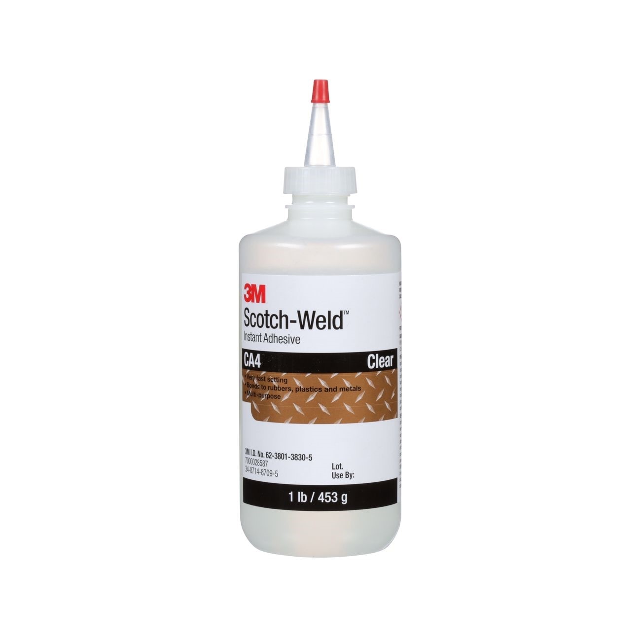 3M(TM) Scotch-Weld(TM) Instant Adhesive CA4 Clear, 1 Pound, 1 per case