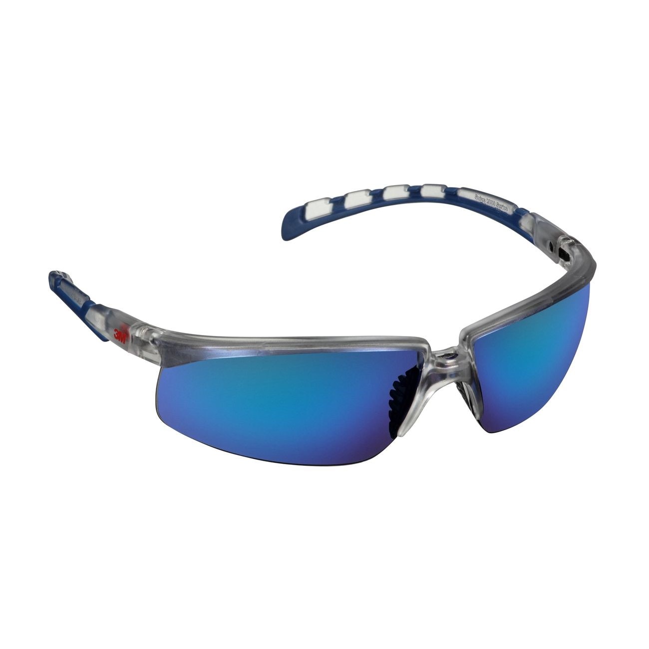 Safety Glasses, Solus™ 2000 Series, Blue Mirror, 20/CS