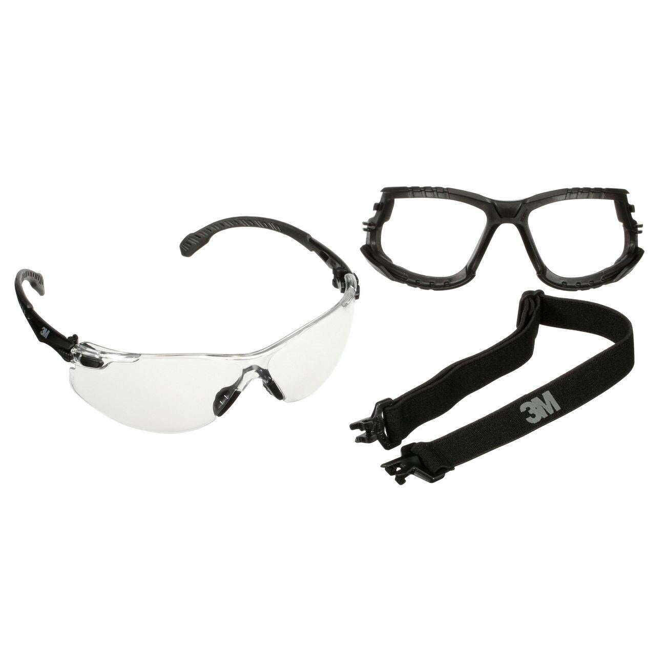 Safety Glasses, Solus™ 1000 Series, Clear, Removable, Strap, 20/CS