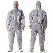 Coverall, 4570 3XL, Chemical, 3X-Large, Hooded, 12/CS