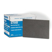 Abrasive Hand Pad, Scotch-Brite Ultra Fine Hand Pad 7448, 6 in x 9 in, 20 pads per box, 3 boxes per case, Color: Light Gray
