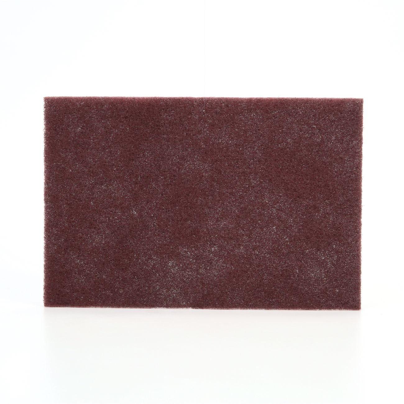 Scotch-Brite General Purpose Hand Pad 7447B, 6 in x 9 in, 60 pads bulk per box, Color: Maroon, 3M Stock#:  7000027560
