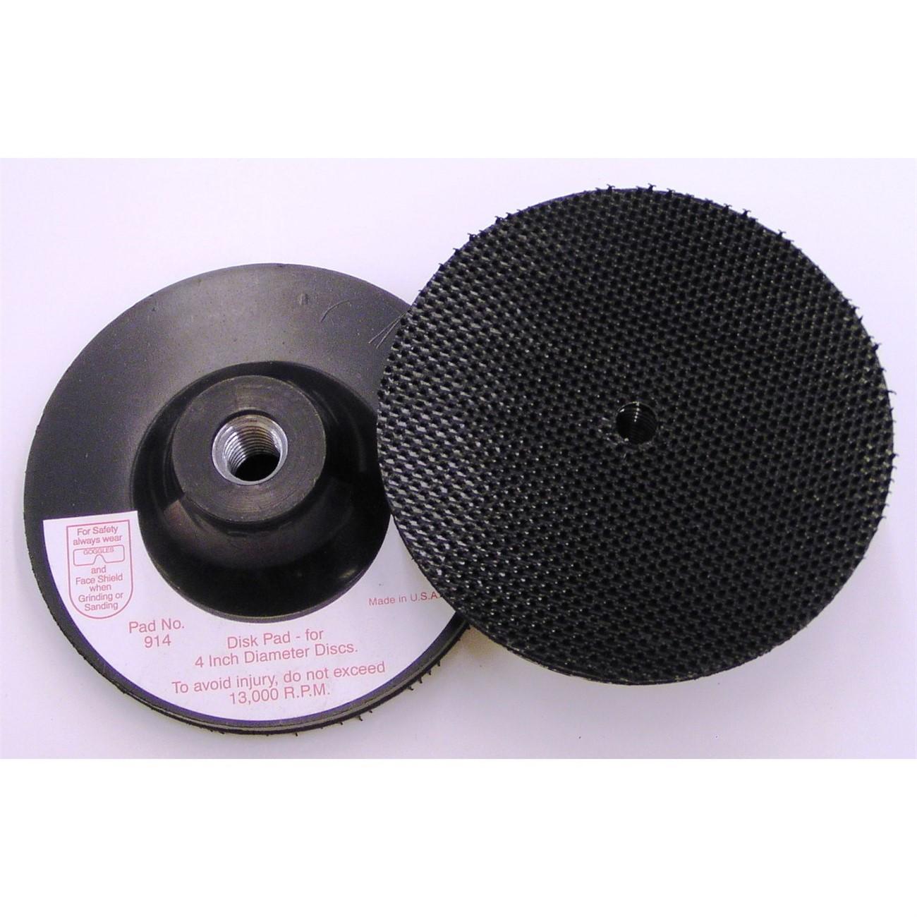 3M Disc Pad Holder 914, 4 in x 1/8 in x 3/8 in 1/2-13 Internal, 1 per case