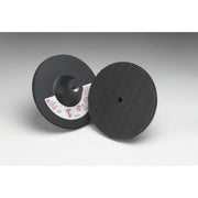 3M Disc Pad Holder 915, 5 in x 1/8 in x 3/8 in 5/8-11 Internal, Density: Firm, Color: Black, Hook and Loop,  1 per case