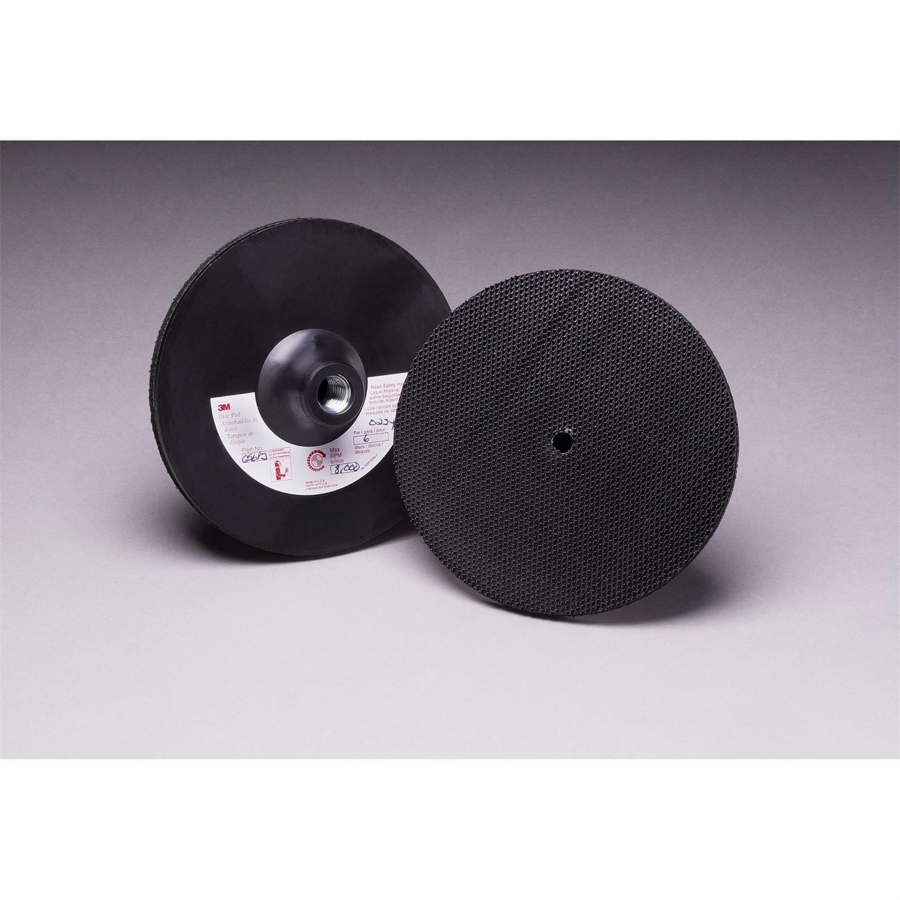 3M(TM) Disc Pad Holder 916, 6 in x 1/8 in x 3/8 in 5/8-11 Internal, 1 per case