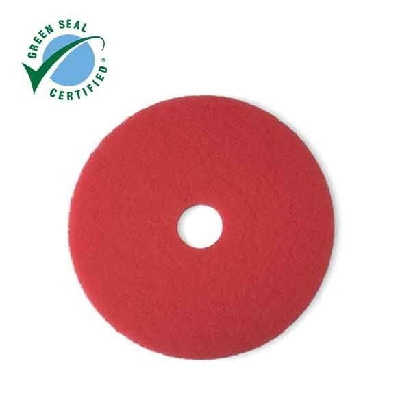 3M(TM) Red Buffer Pad 5100, 23 in, 5/case