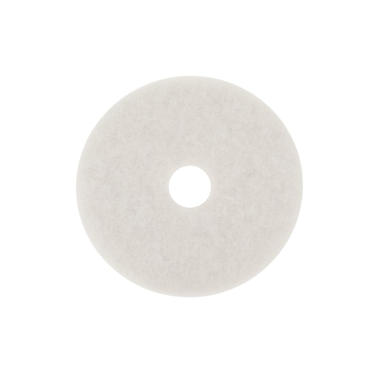 3M(TM) White Super Polish Pad 4100, 15 in, 5/case
