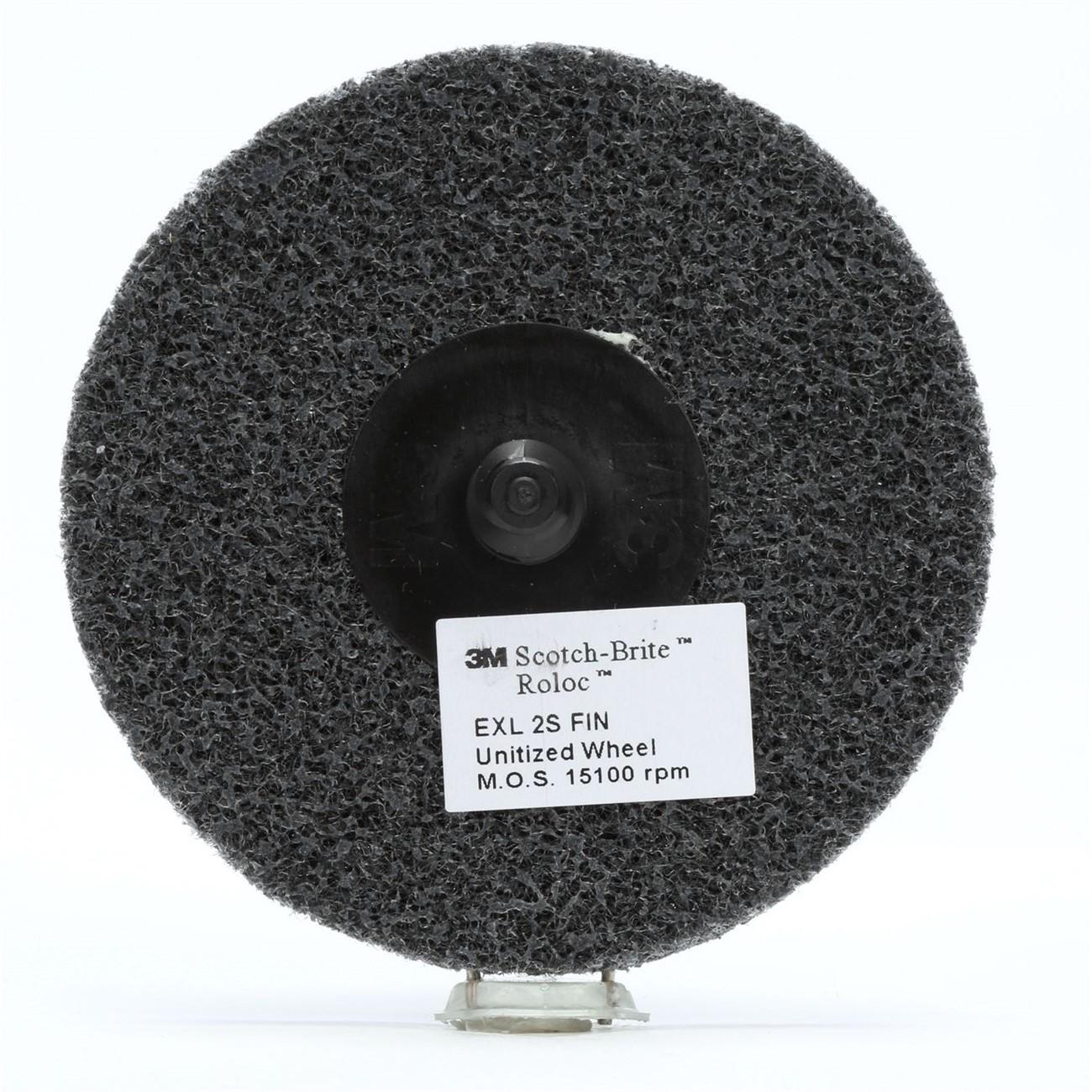 Wheel, Roloc™, Unitized, 2 Inch Dia, AO, Fine Grit, 60/CS