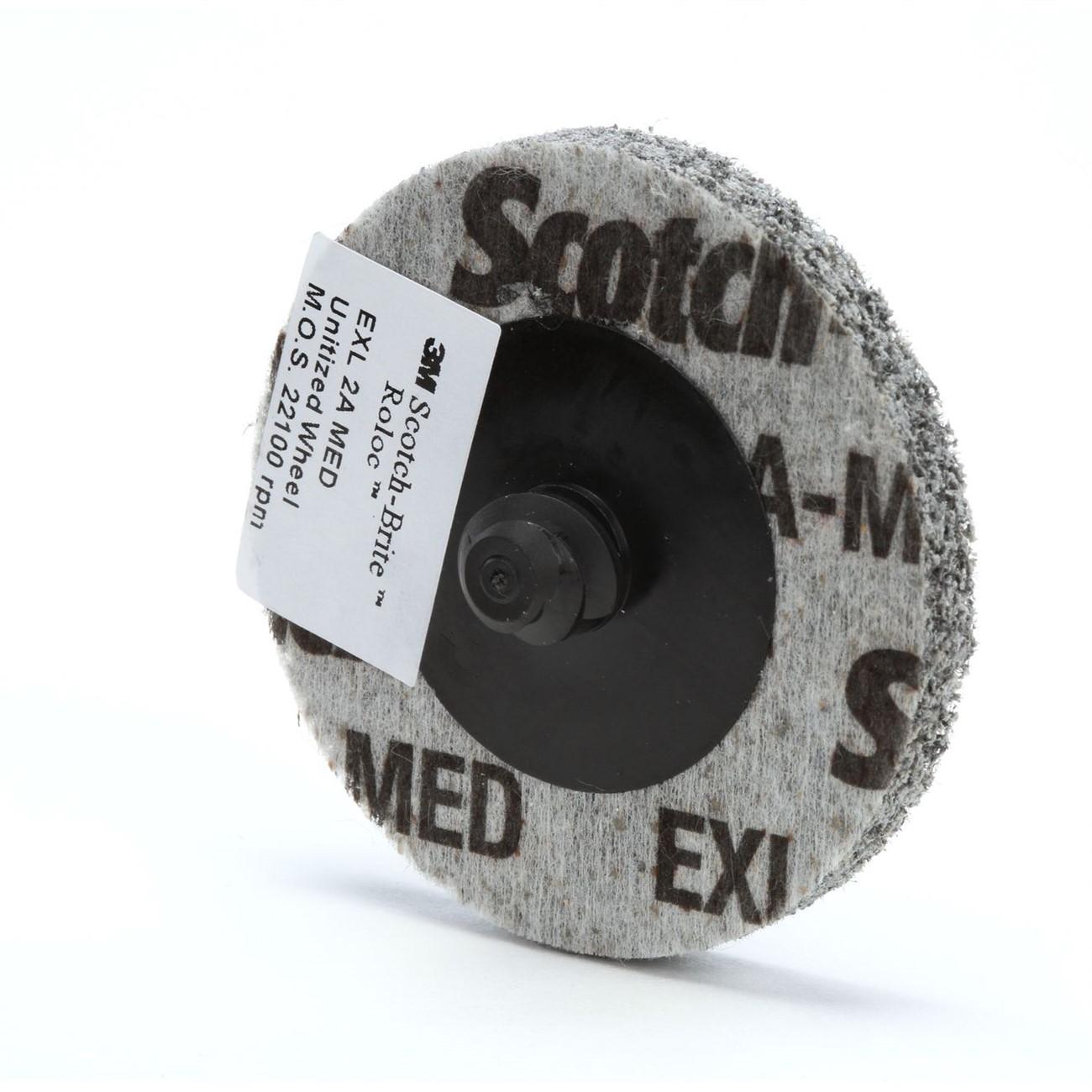Wheel, Roloc™, Unitized, 2 Inch Dia, AO, Medium Grit, 60/CS