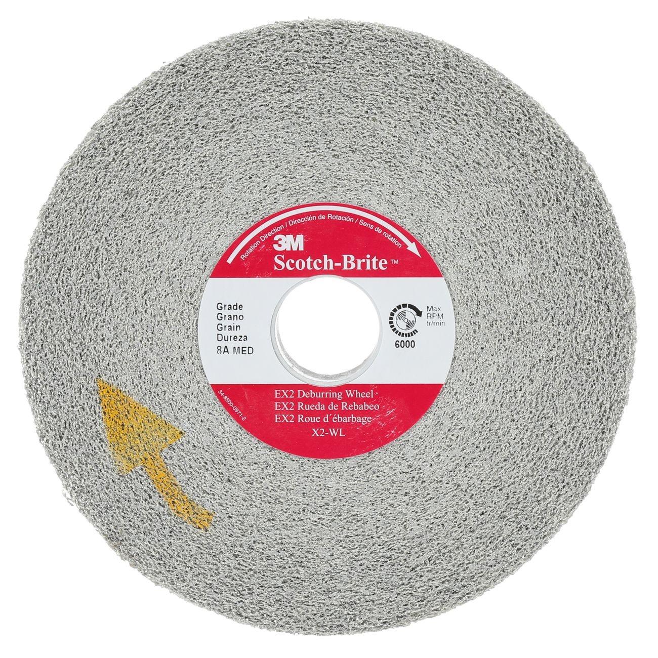 Wheel, X2-WL, Convolute/Deburring, 8 Inch Dia, AO, 3/CS
