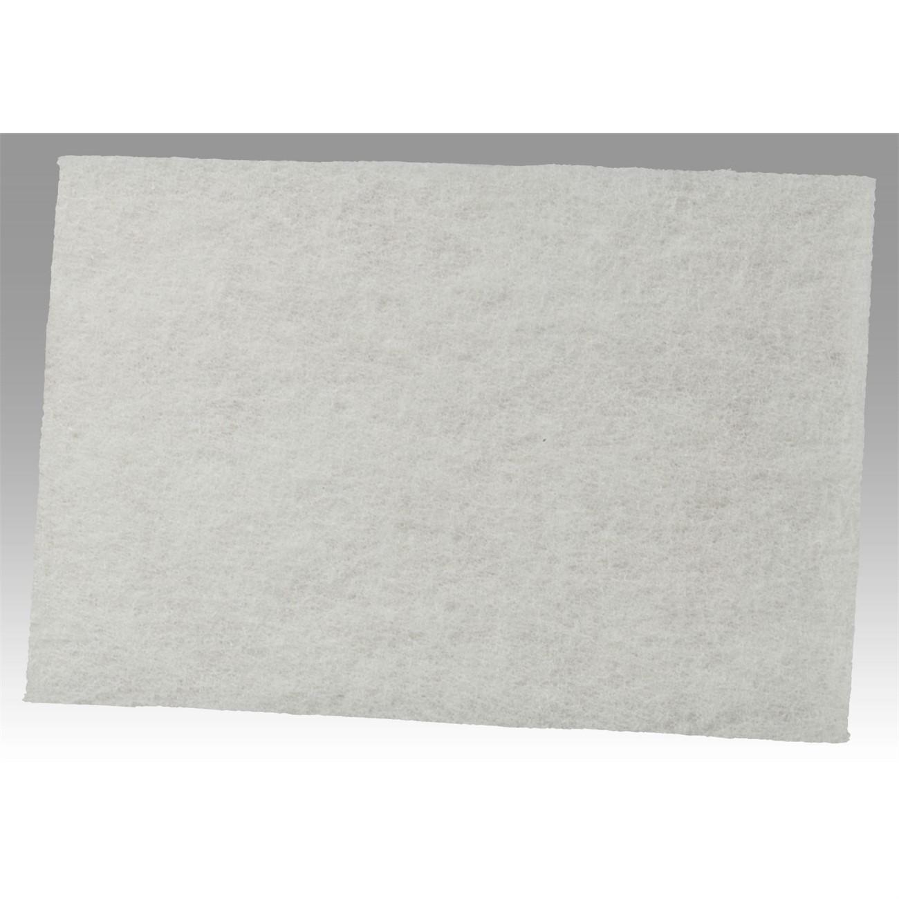 3M Scotch-Brite Light Cleansing Pad 7445B, Abrasive mineral: Super fine grade Aluminum silicate, 60 pads bulk per case