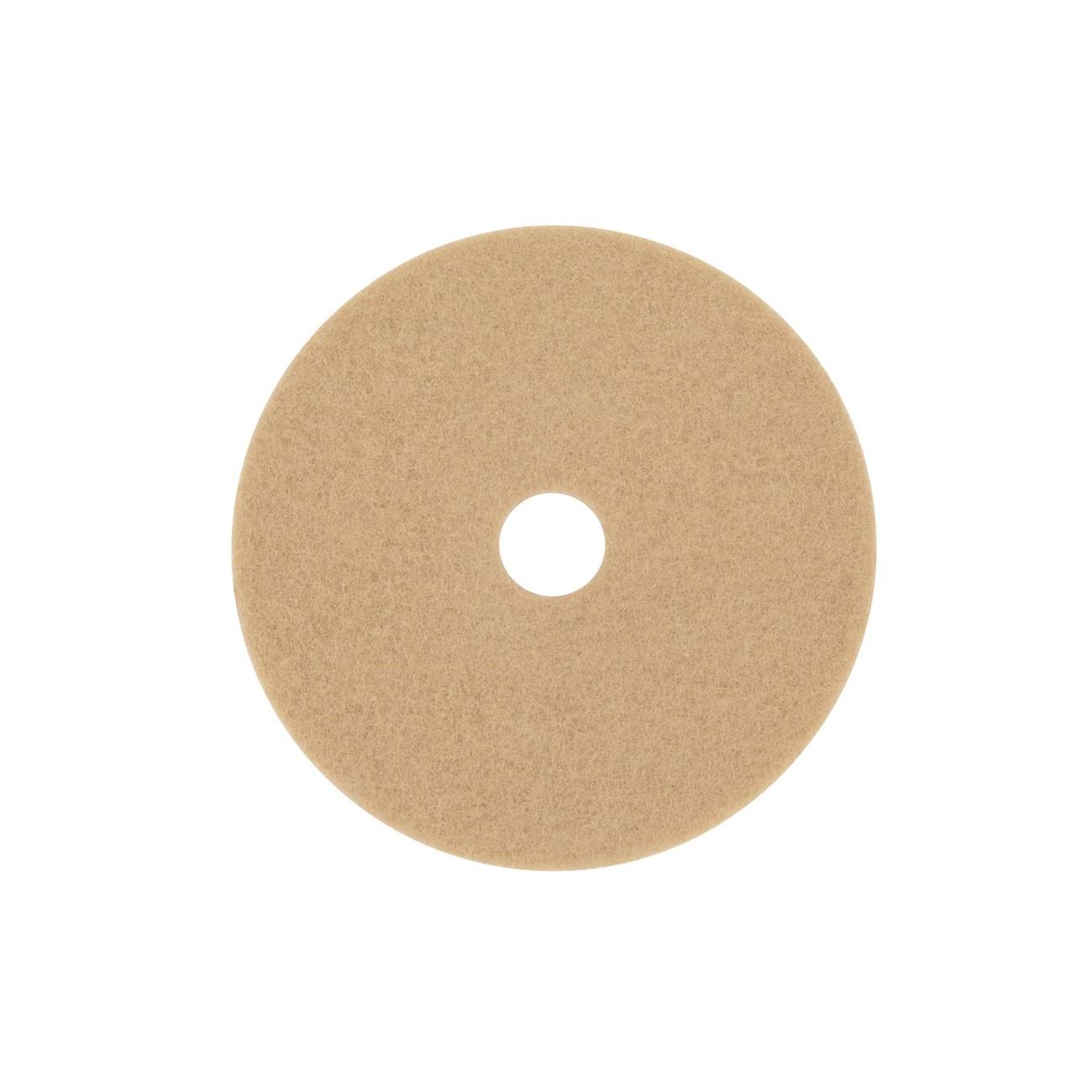 3M(TM) Tan Burnish Pad 3400, 27 in, 5/case