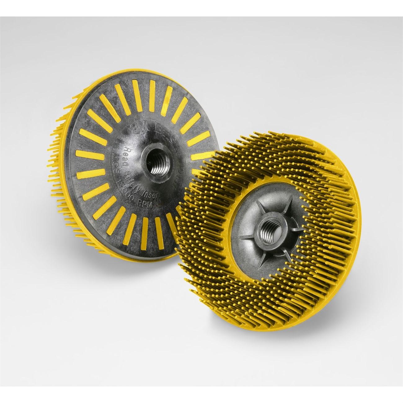 Bristle Disc, 4 1/2 Inch Dia, 80 Grit, Ceramic, Straight, 10/CS