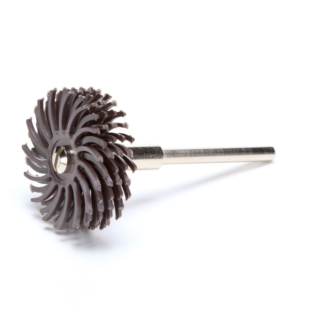 Bristle Disc, 1 Inch Dia, 36 Grit, Ceramic, Curved, 96/CS