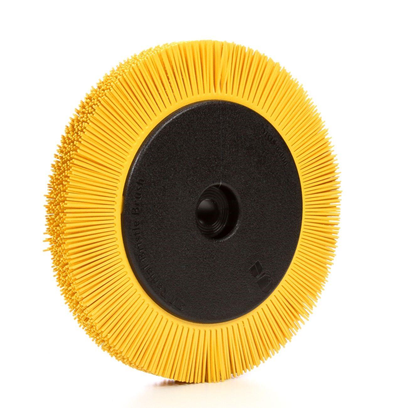 3M Scotch-Brite Radial Bristle Brush, 8" x 1-1/4" 80 with flange, 2 per case