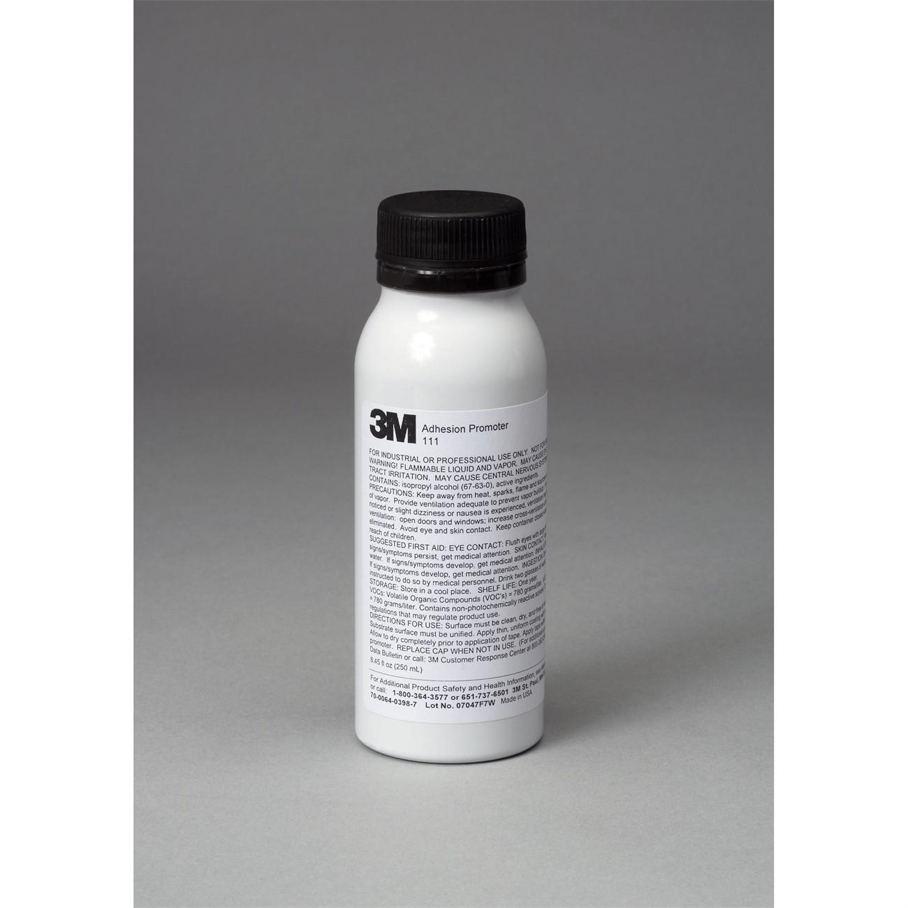 3M Adhesion Promoter 111 Clear, 250 mL, 4 each 8.45 oz bottles per case