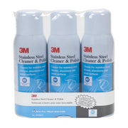 3M(TM) Stainless Steel Cleaner and Polish 59158CC, 10 oz Aerosol, 3 cans/pack, 4 packs/case