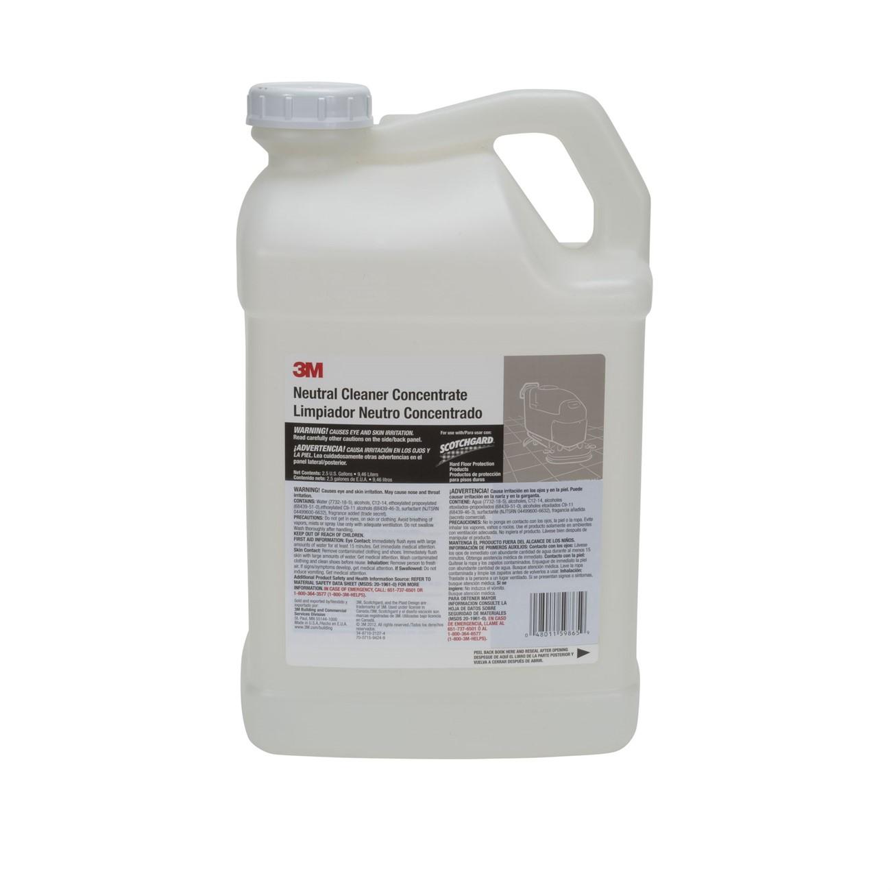 3M(TM) Neutral Cleaner Concentrate, 2.5 Gallon, 2/case