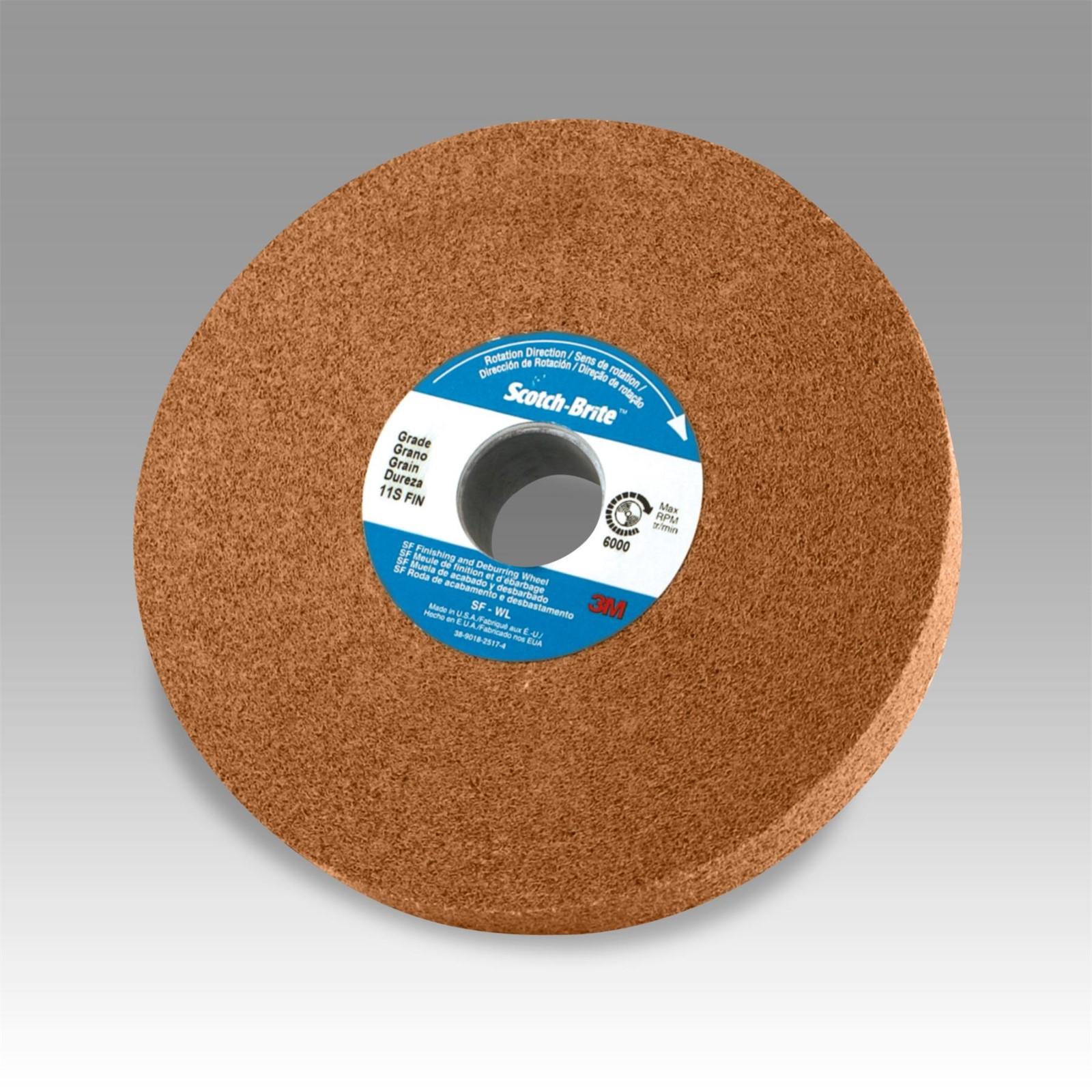 Scotch-Brite(TM) EXL-XP Deburring Wheel, 12 in x 1 in x 5 in 11S FIN, 1 per case
