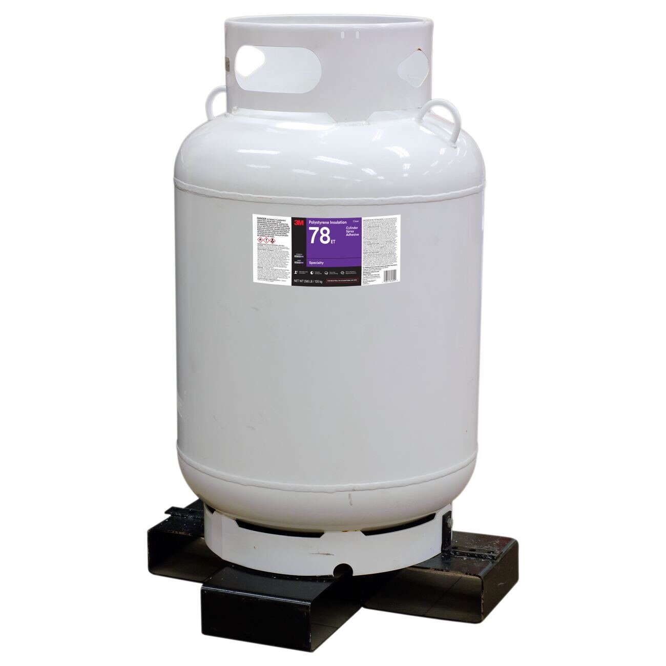 3M(TM) Scotch-Weld(TM) Polystyrene Foam Insulation 78 ET Cylinder Spray Adhesive Clear, Jumbo Cylinder (Net Wt. 298 lbs), 1 per case - NOT FOR CONSUMER/RETAIL SALE OR USE