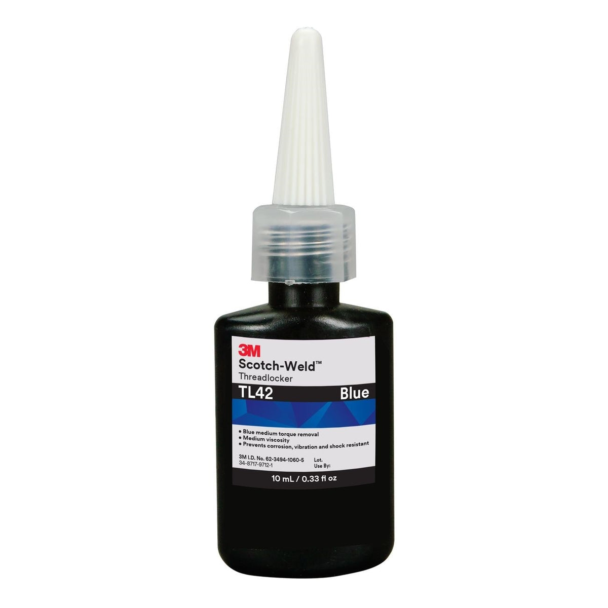 3M(TM) Scotch-Weld(TM) Threadlocker TL42 Blue, 10 mL, 10 per case