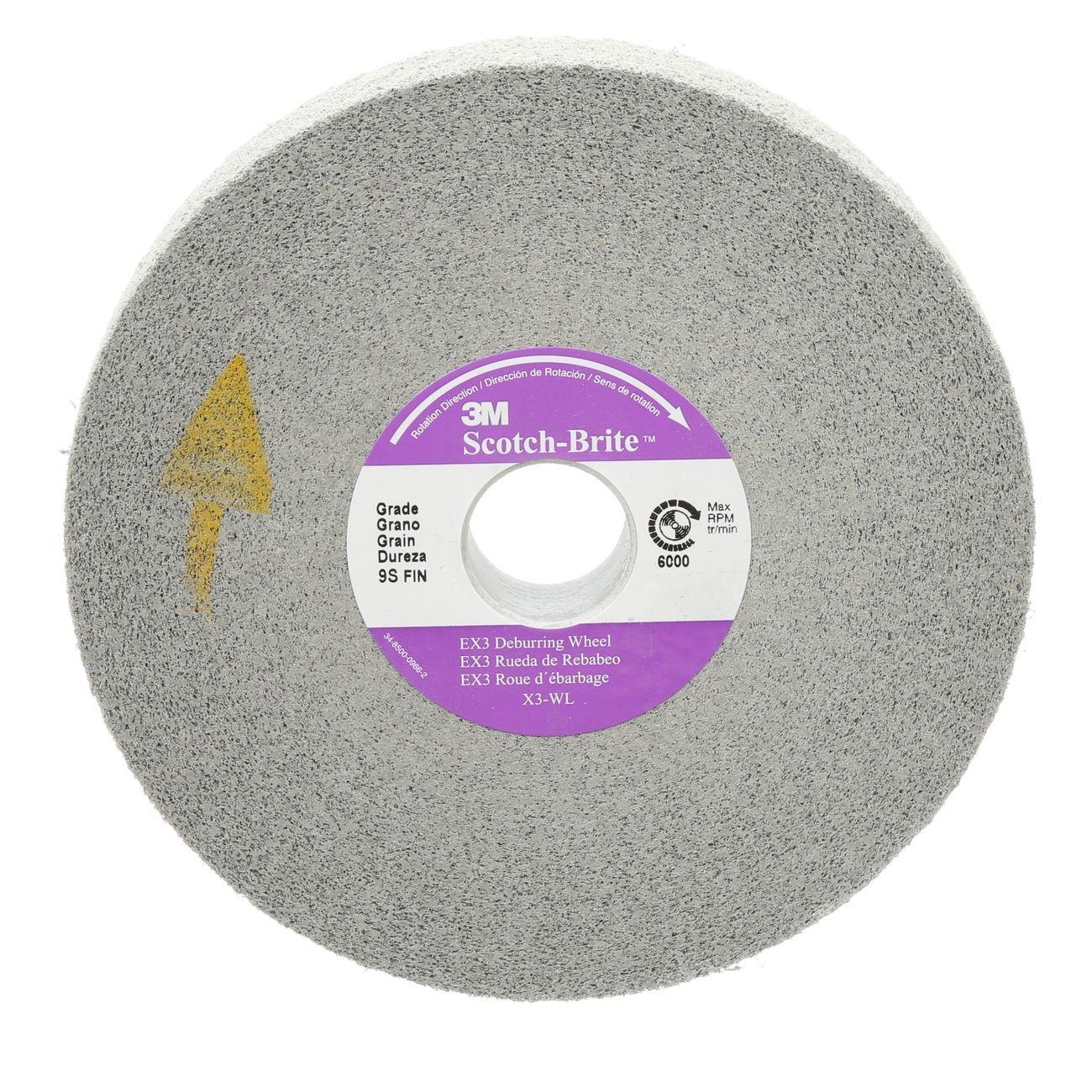 Wheel, X3-WL, Convolute/Deburring, 12 Inch Dia, 5 Inch Arbor, 1/CS