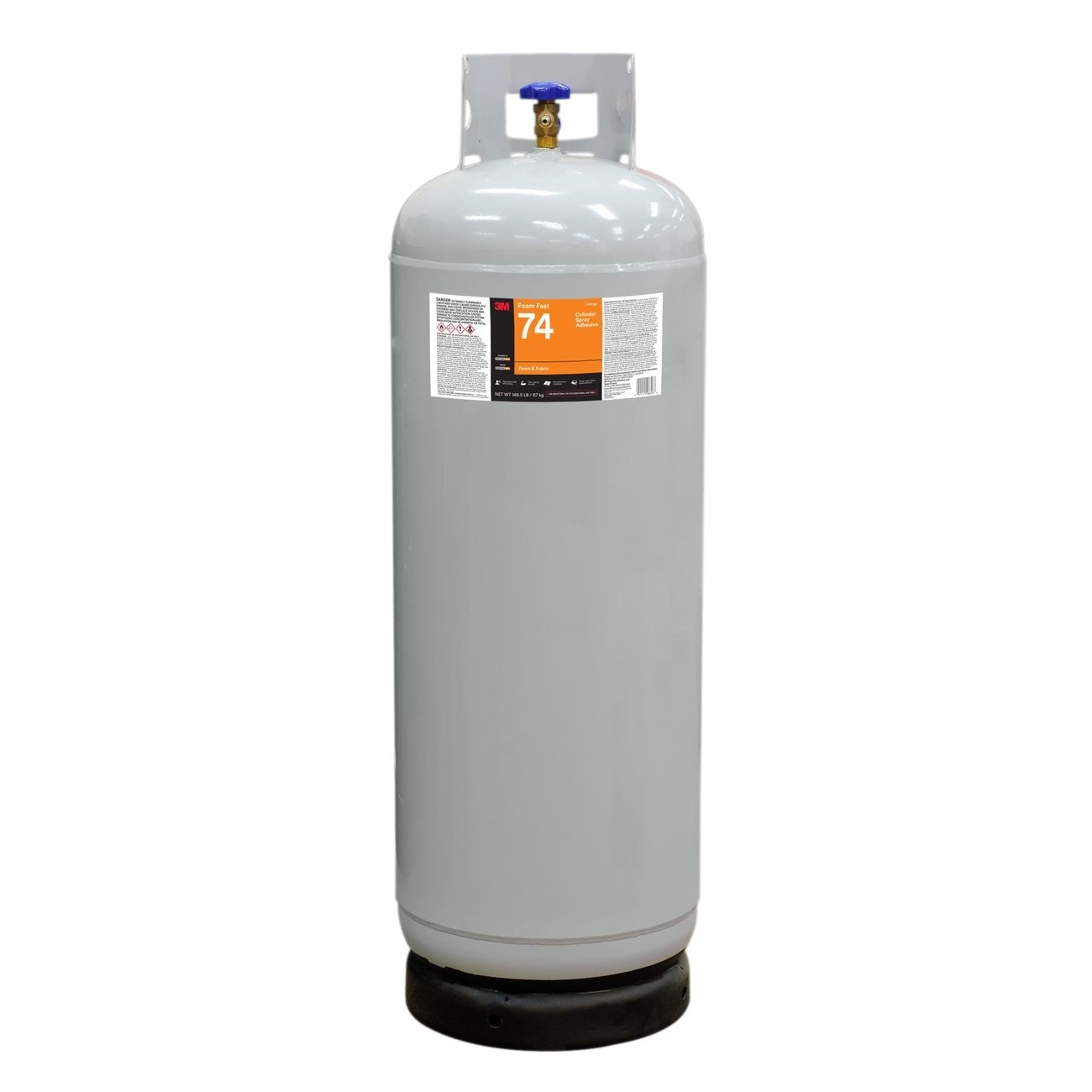 3M(TM) Scotch-Weld(TM) Foam Fast 74 Cylinder Spray Adhesive Orange, Intermediate Cylinder (Net Weight 148.5 Pound), 1 per case - NOT FOR CONSUMER/RETAIL SALE OR USE