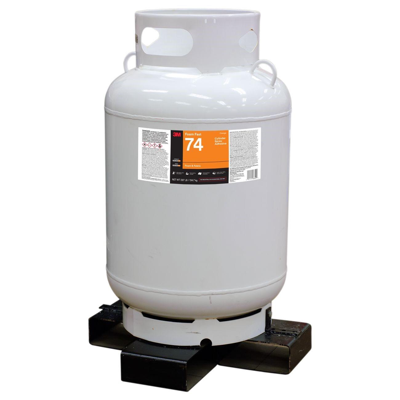 3M(TM) Scotch-Weld(TM) Foam Fast 74 Cylinder Spray Adhesive Orange, Jumbo Cylinder (Net Weight 297 Pound), 1 per case - NOT FOR CONSUMER/RETAIL SALE OR USE