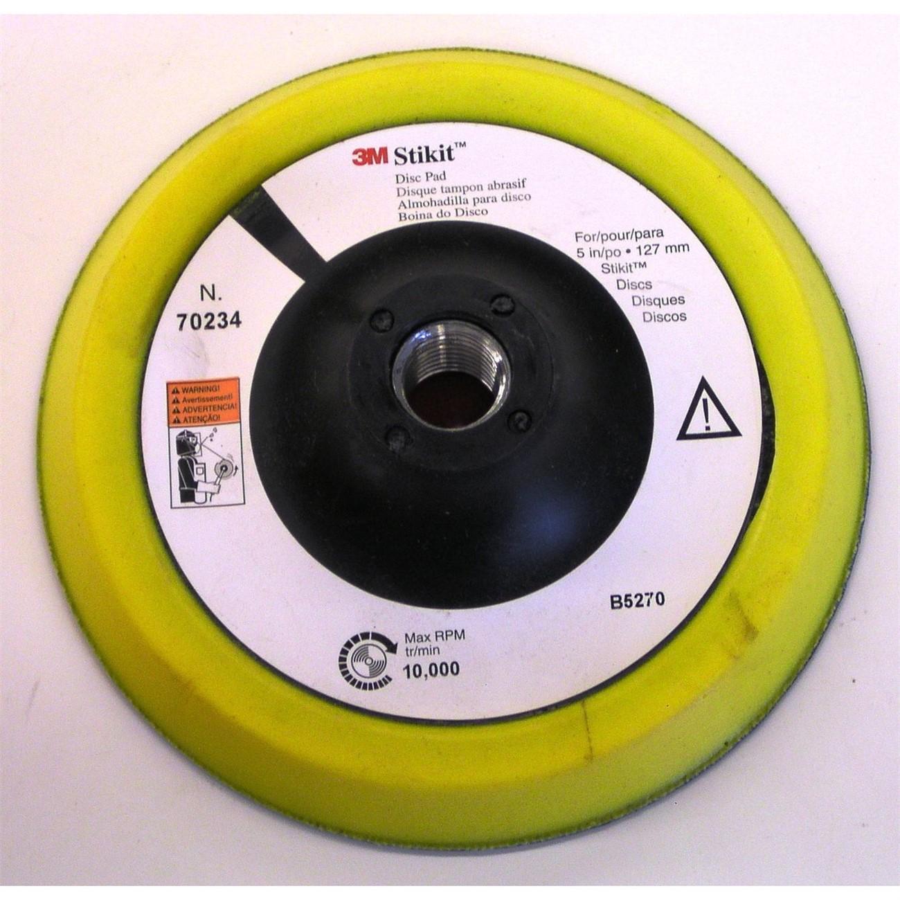 3M(TM) Stikit(TM) Disc Pad 70234, 5 in x 1/2 in 5/8-11 Internal, 5 per case
