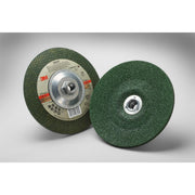 3M Green Corps Depressed Center Wheel, 36 4-1/2" x 1/4" x 5/8-11 Internal, Packaging Qty: 10 per inner 40 per case