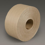 3M(TM) Water Activated Paper Tape 6146 Natural Medium Duty Reinforced, 72 mm x 450 ft, 10 rolls per case Bulk