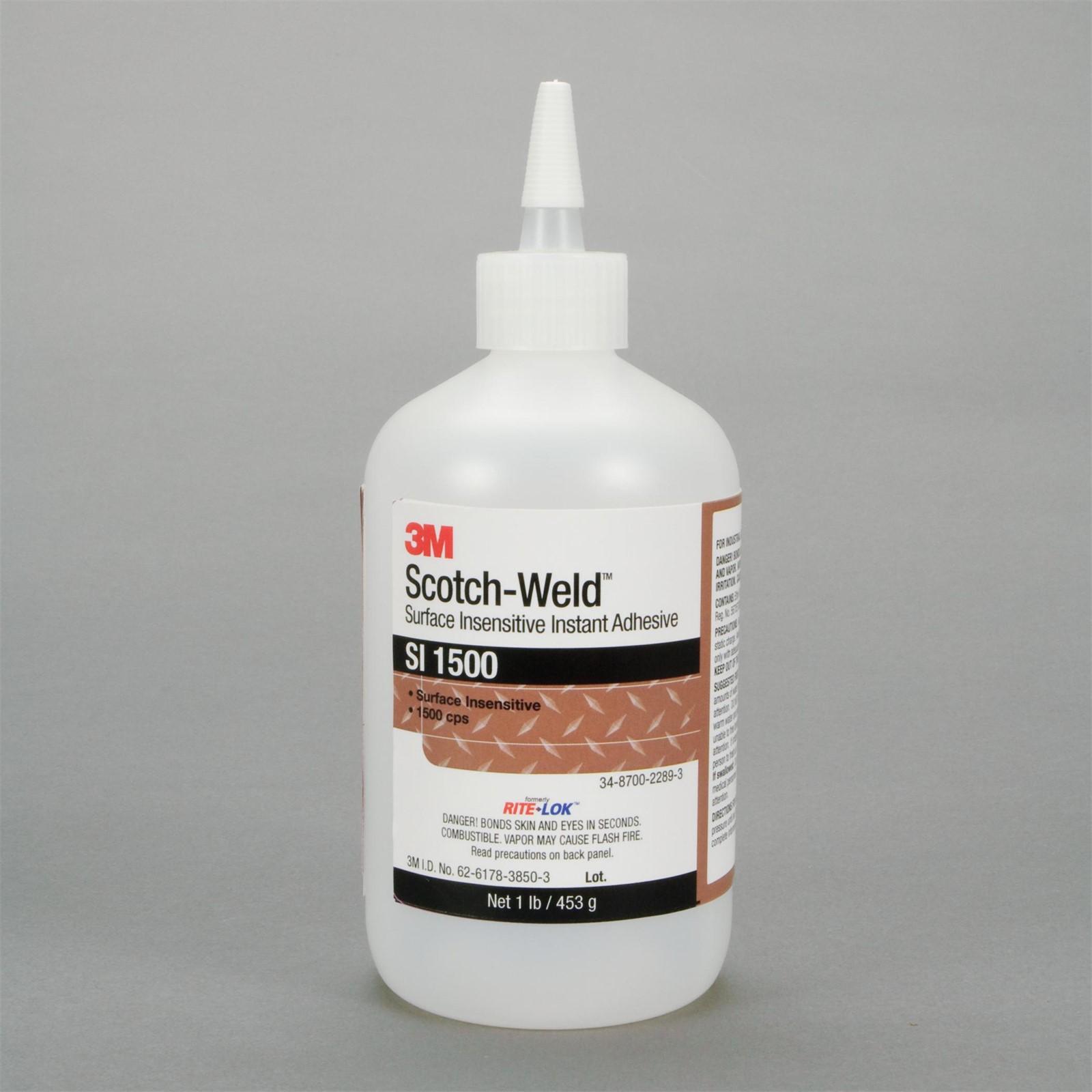 3M(TM) Scotch-Weld(TM) Surface Insensitive Instant Adhesive SI1500 Clear, 1 Pound, 1 per case
